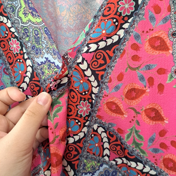 Umgee Boutique Blouse sz L - Picture 5 of 5